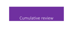 NUR 28201 student version Cumulative review fall 2021