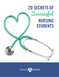 20 Secrets of Successful Nursing Students FINAL VERSION