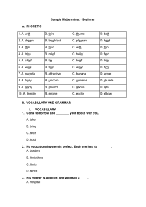 Sample Midterm test - Beginner.docx