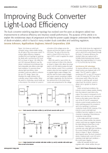 Improving Buck Converter Light-Load Efficiency