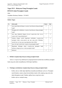 23516022 - Tugas W15 - Rekayasa Ulang Perangkat Lunak