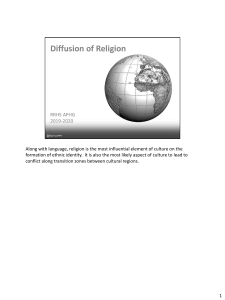 Diffusion of Religion (1)