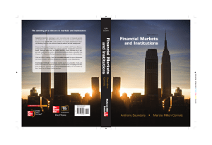 Financial Markets and Institutions Textbook