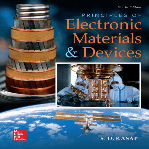 Principles of Electronic Materials and Devices Kasap