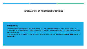 Information on Abortion Definitions