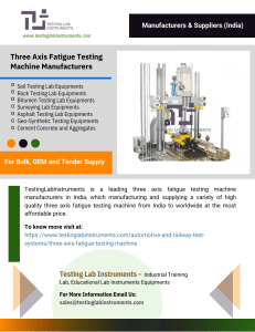 Three Axis Fatigue Testing Machine Manufacturers