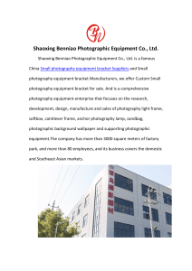 Shaoxing Benniao Photographic Equipment Co., Ltd.