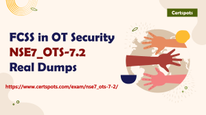 FCSS in OT Security NSE7 OTS-7.2 PDF Dumps