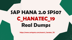 SAP HANA 2.0 SPS07 C HANATEC 19 Dumps PDF