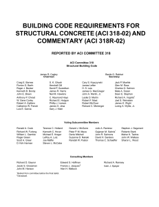 ACI 318-02 Structural Concrete Building Code & Commentary