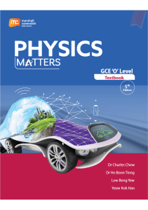 Physics Matters GCE O Level Textbook