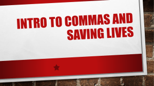 Comma lesson #1 Compound Sentences - PDF