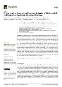 Corrosion Behavior of Cr-Coatings: Electroplating vs. Magnetron Sputtering