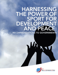 rtp sdp iwg harnessing the power of sport for development and peace