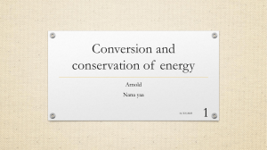 Conversion and conservation of energy
