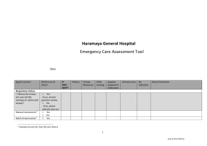emergency care assessment tool