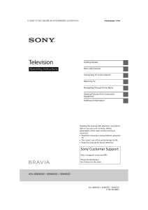 Manual Sony KDL-48W655D