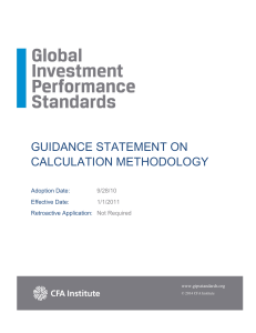 calculation methodology gs 2011