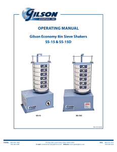 Manual SS-15 8in-Sieve-Shaker