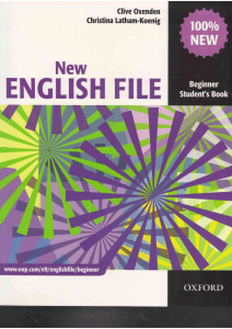 New English File Beginner SB www.frenglish.ru