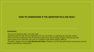 How to Understand if the Abortion Pills Are