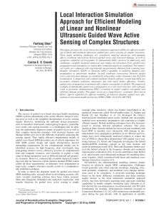NDE 001 01 011008 - Local Interaction Simulation Approach - UT Guided Wave