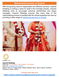 Matrimonial Services in Gujarat