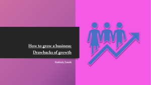 Drawbacks of growth