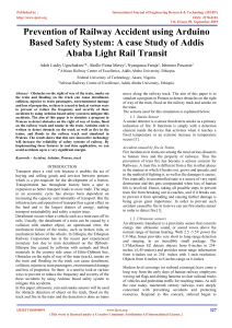 Arduino Railway Safety System: Accident Prevention Research