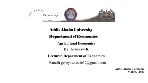 Chapter One Subject Matter of Agricultural Economics (2)