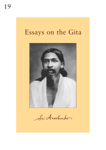 Sri Aurobindo - Essays on the Gita (1922)