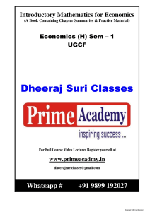 Introductory MME -I (Prime)