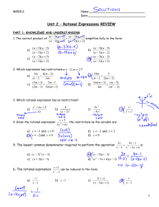 rational expressions review
