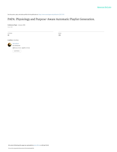 PAPA Physiology and Purpose-Aware Automatic Playli
