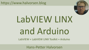 LabVIEW LINX and Arduino