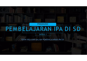 Pembelajaran IPA di SD (1)