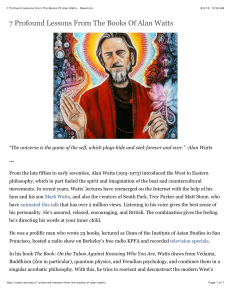7 Profound Lessons From Alan Watts