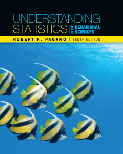Understanding Statistics in the Behavioural Sciences 10 edition