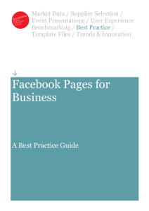 Facebook Pages for Business Best Practice Guide
