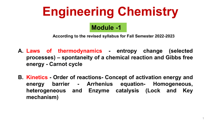 Chemical Kinetics