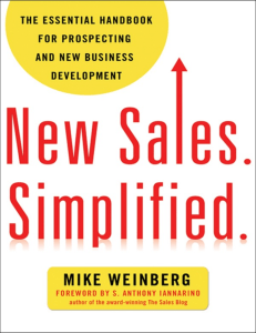 new-sales-simplified-the-essential-handbook-for-prospecting-and-new-business-development-9780814431788-081443178x