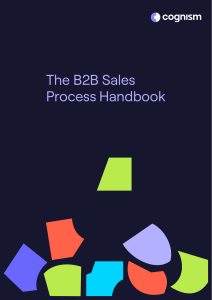 B2B Sales Process Handbook 2021