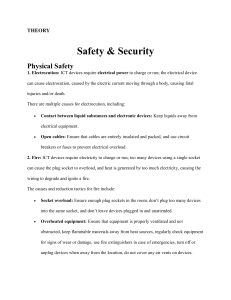 8. Safety and security