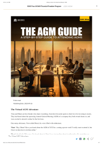 How to attend AGM