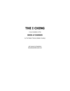 I Ching - Aleister Crowley aka The Master Therion (37p)