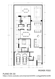 Plano de 12x25 metros (primer piso)