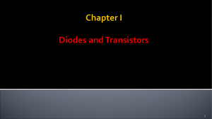 Chapter one  Diodes and Transistors