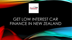 Get Low Interest Car Finance In New Zealand