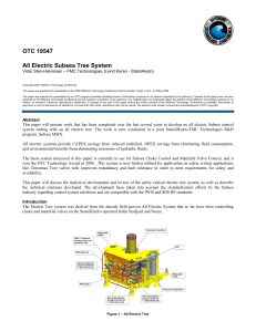 All Electric Subsea Tree System otc195471