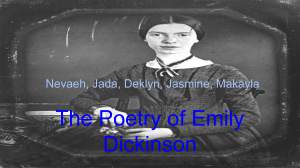 Copy of The Poetry of Emily Dickinson